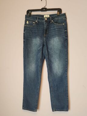 Seven-7 Dark Wash Straight Jeans, size 6